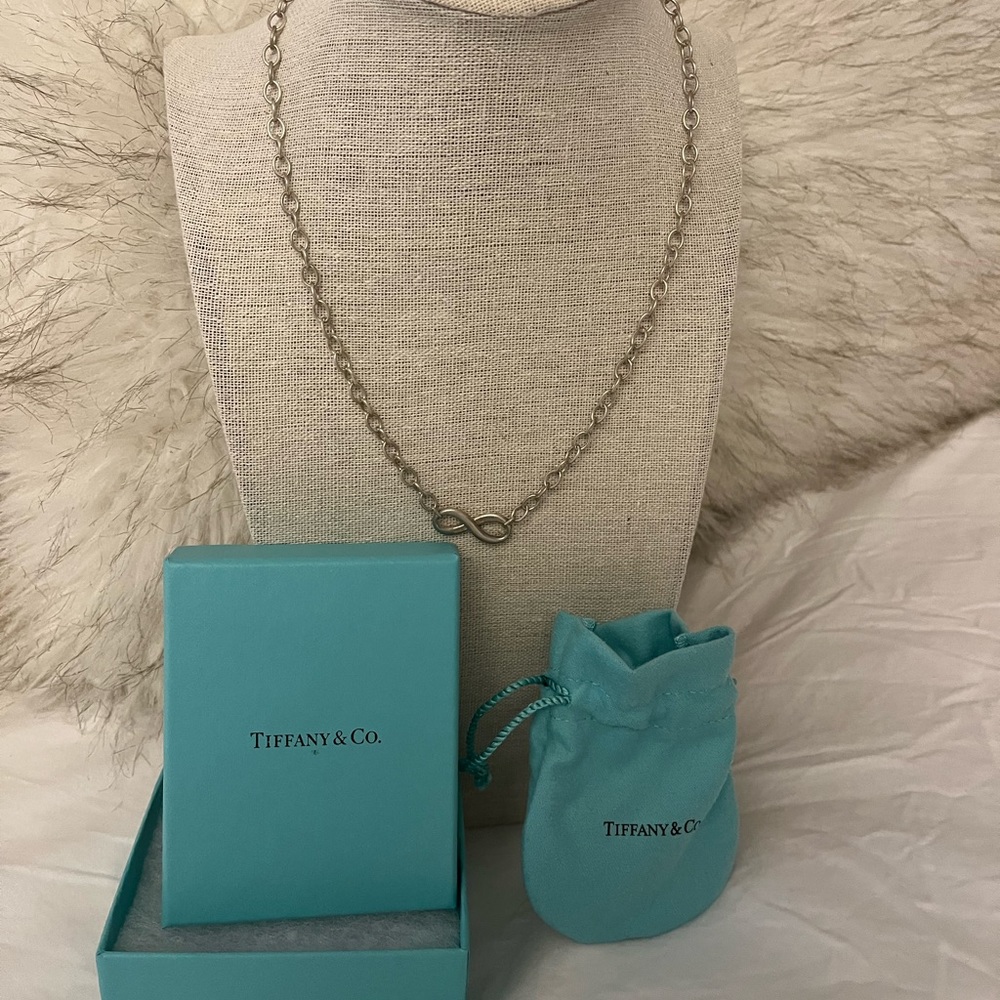 Tiffany & Co. Sterling silver Infinity necklace